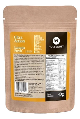 Ultra Action Intra Treino Laranja Fresh Sachê Housewhey 80g