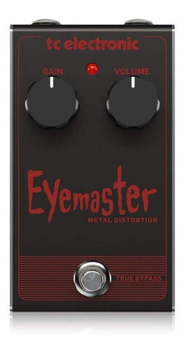 Pedal de guitarra Tc Electronic Eyemaster Metal Distortion, otro color