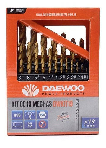 Imagen 3 de 10 de Set Juego Mechas Daewoo Dwkit19 Hss Titaneo 19pzs