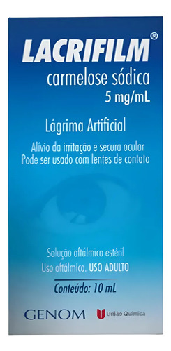 Lacrifilm 5mg/ml Col 10ml Colírio Lubrificante