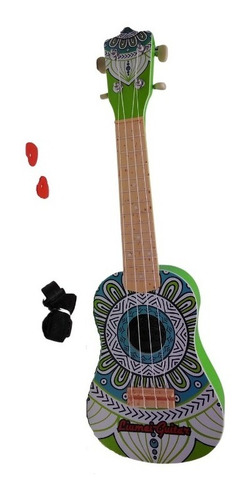 Imagen 6 de 9 de Ukelele Guitarra Infantil Juguete Diseño Retro Con Correa Ed