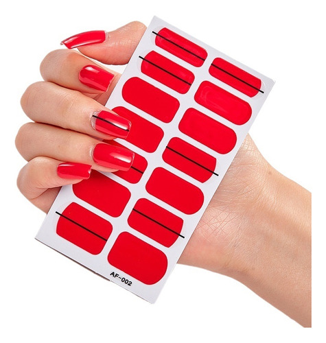 Tiras De Esmalte De Uñas: Envolturas Adhesivas Con Lima