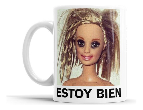 Taza Cerámica Barbie Estoy Bien