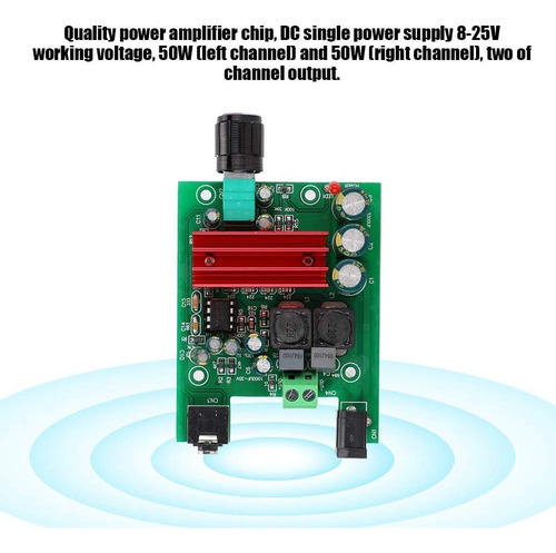 Módulo De Subwoofer Hakeeta Tpa3116 Dc 8-25 V 100 W Mono Pow