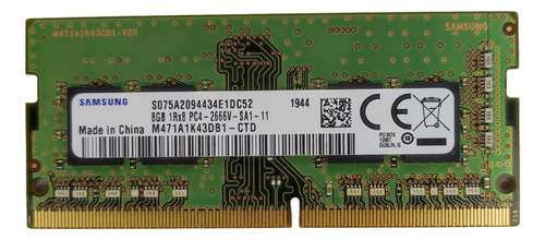 Memoria Ram Notebook 8gb 1rx8 Samsung M471a1k43cb1-ctd Ddr4 (Usado)