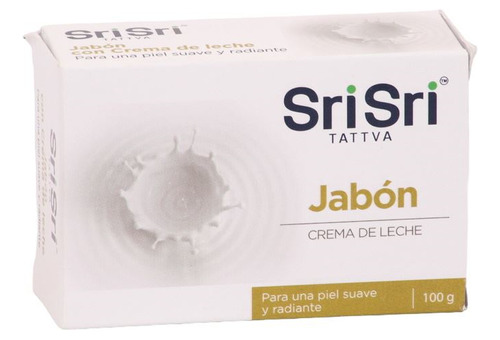 Jabon Ayurvédico Vegetal Sri Sri 100 G Crema De Leche