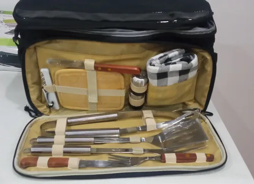 Set Parrillero Con Bolso.