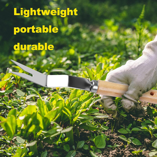 Garden Weeder Hand Weeding Tool Weed Removal Stainless ...