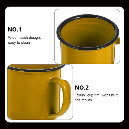 2 Tazas De Té De Hierro De Estilo Retro, Tazas De Hierro Prá
