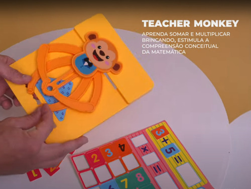 Macaco Professor Aprenda Somar - Polibrinq Pb524