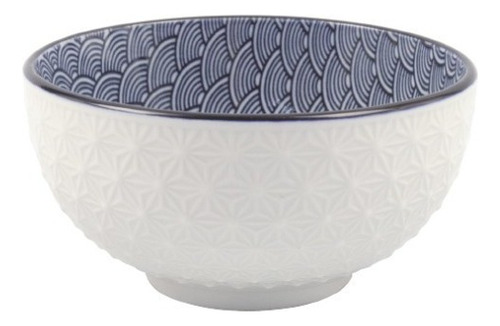 Vajilla De Porcelana Redonda 16 Piezas Azul Marino Kb-44