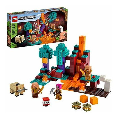 Lego Minecraft The Warped Forest 21168 Juego Practico De Min