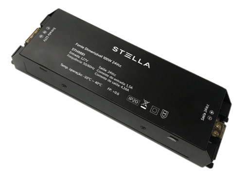Sth9882 - Fonte Dimerizável 100w 24v 220v Para Led - Stella