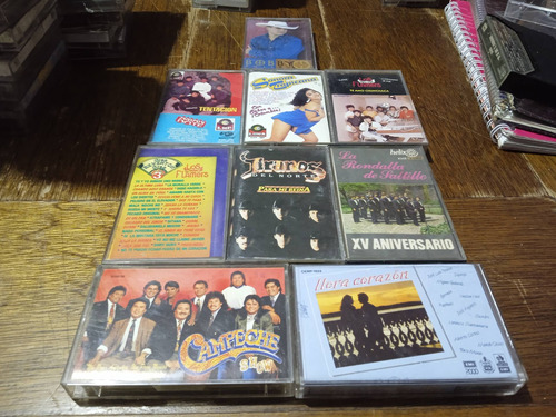 9 Casettes Grupos De Onda Grupera Tiranos Tentación Boby Pul