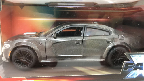 Conjunto de carregadores Jada 1/32 Fast & Furious 21 Dodge Hellcat Fast X Color Gris