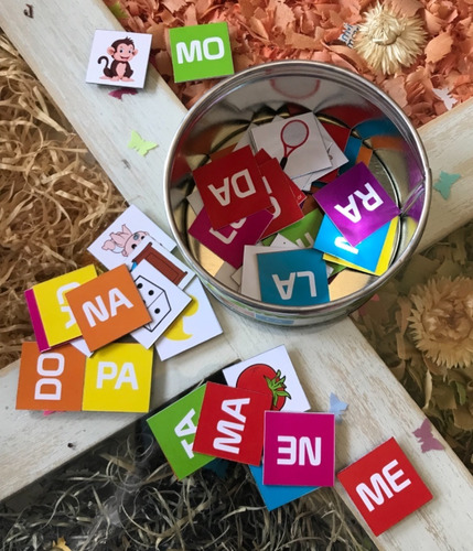 Kit De Letras  Imantadas En Lata, Juego Didáctico Para Niños