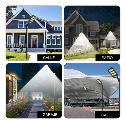 Lamparas Solares Exterior 279led Con Sensor Y Mando A Distan