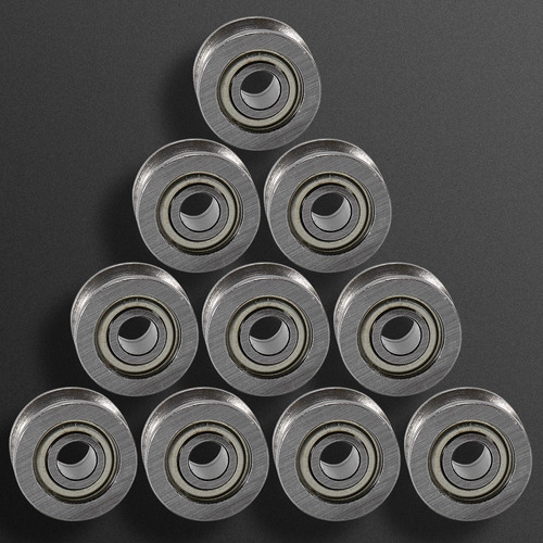 10pcs U624zz Polea Guía De Rodamiento De Bolas Con Ranura En
