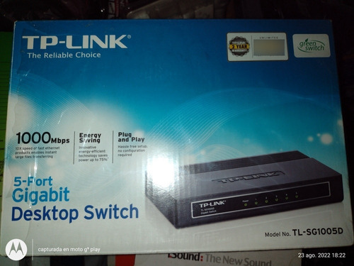 Tp-link Switch Router 5 Puertos Gigabit Usado Como Nuevo