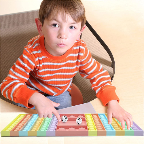 Toy Pop It Fidget Game Sensorial Antistress Ajedrez Macaron