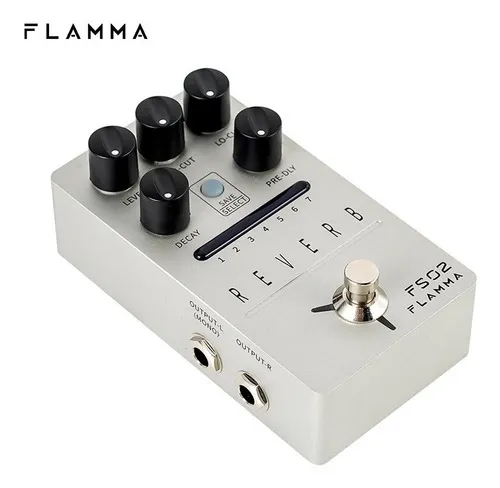 Pedal Guitarra Flamma Reverb Fs02 Cor Prateado