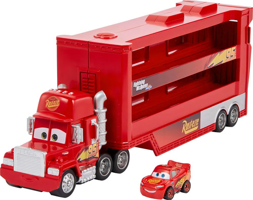 Cars Mini Corredores Mack Vehículo D Juguete Rojo Gnw34 Personaje Rayo McQueen