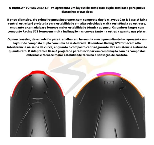 Par Pneu Pirelli Diablo Supercorsa 120/70-17+180/55-17 Sp V4