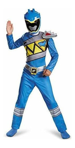 Disfraz De Power Rangers Azul Para Niño. Traje De Power Ran