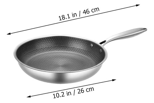 Sartén Honeycomb De Acero Inoxidable For Asar Huevos Fritos