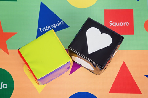Imagen 6 de 6 de Tapete Acolchado Figuras Y Colores Didáctico Bilingüe Ms