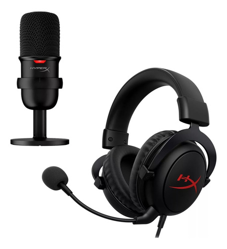 Hyperx Combo Gamer Diadema Cloud Core + Micrófono Solocast