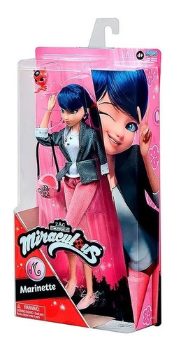 Muñeca Bandai Miraculous Ladybug Marinette - 10.5 Pulgadas