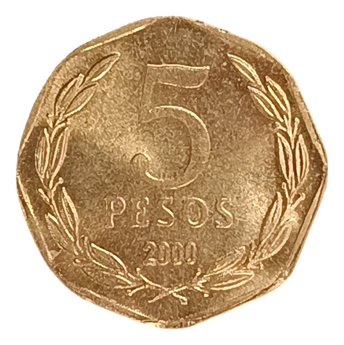 Chile 5 Pesos 2000 Sin Circular Km 232