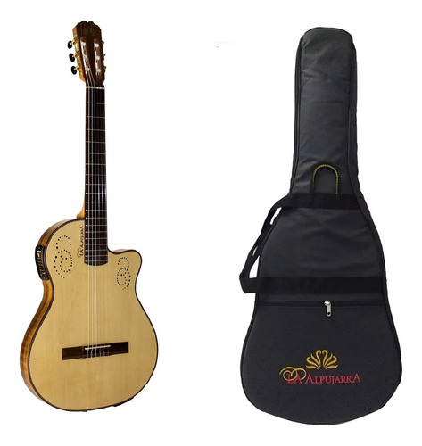 Guitarra Alpujarra 300kecm Artec Caja Chica Natural Funda