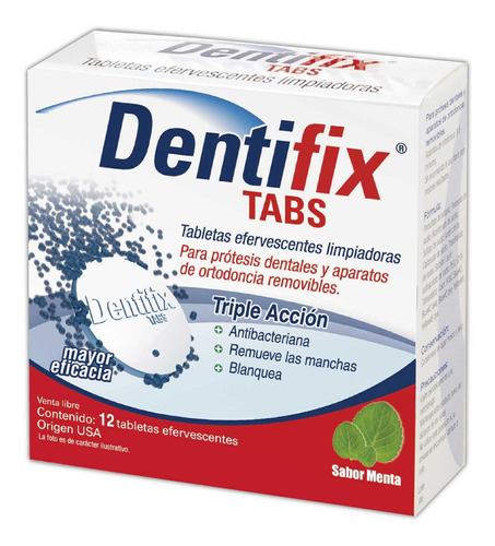 Limpiadores De Prótesis  X12un Dentifix