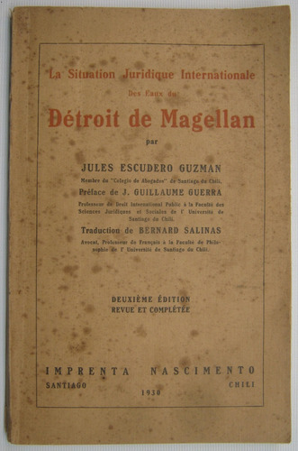 Detroit De Magellan Situation Juridique Des Eaux Escudero