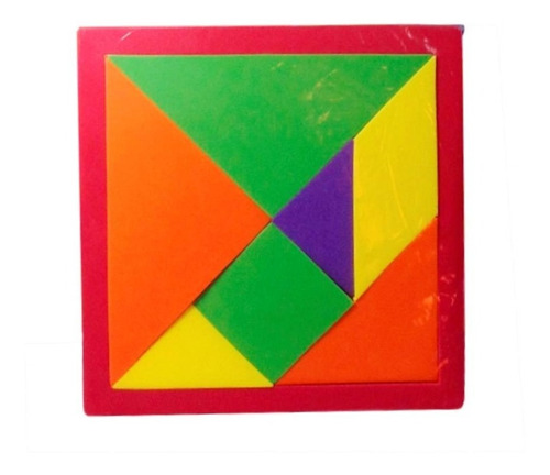 Tangram Didactico De Foamy Fomi (14 Cm X 14 Cm) Espesor 8 Mm