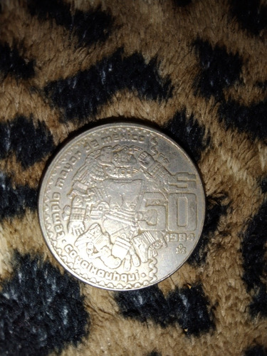 Moneda Antigua De $50 Mexicanos 1984 Y 1982.