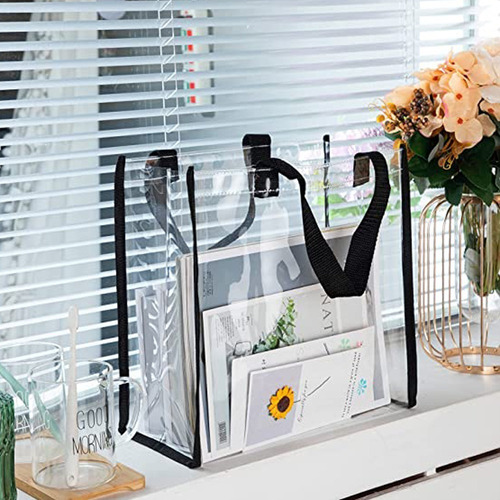 10 Bolsa Regalo Con Asa Reutilizable Transparente Decoracion
