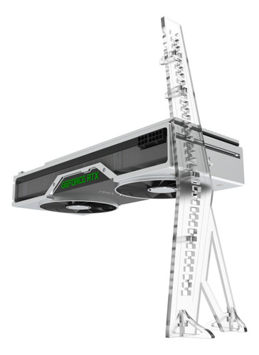 Suporte Vertical Ajustável Para Placa De Vídeo - Artbox3d Cor Transparente