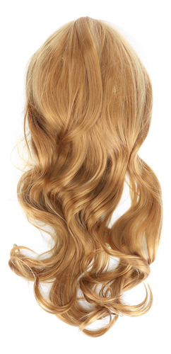 Peluca De Pelo Largo Y Rizado En La Parte Media Para Mujer,