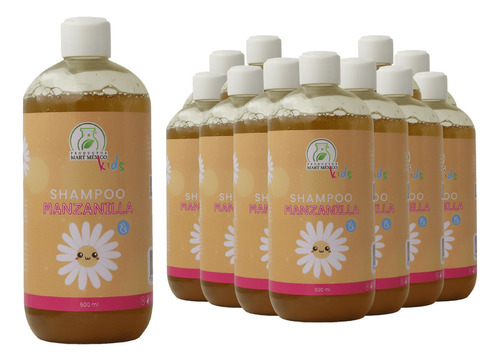  Shampoo Kids De Manzanilla Cero Lágrimas (500ml) 12 Pack