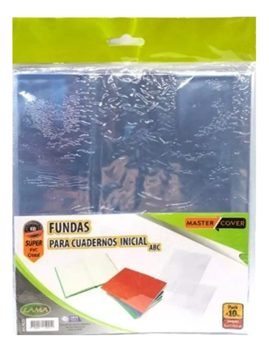 Fundas P/cuaderno Inicial Abc Triunfante Pvc Lama X 10 Unid