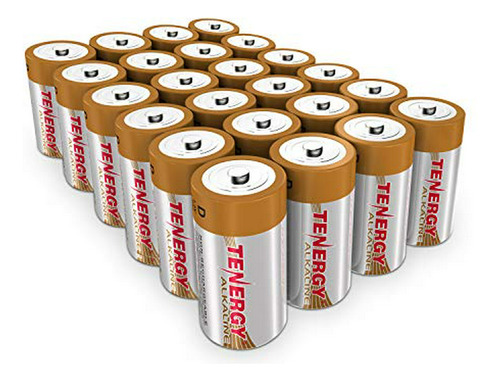 Batería Alcalina Lr20 De 1,5 V D De Tenergy, Pilas No Recarg