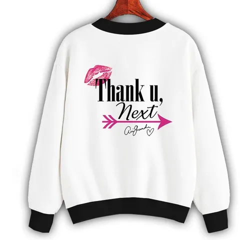 Sudadera Ariana Grande Thank You Next Pulsera Y Sticker Meses