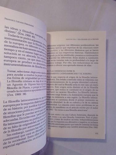 Leopoldo Zea Una Filosofia De La Historia Francisco Lizcano (Usado)
