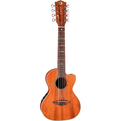 Luna Olmo Caoba Hightide Cuerpo 8-cuerdas Tenor Ukelele