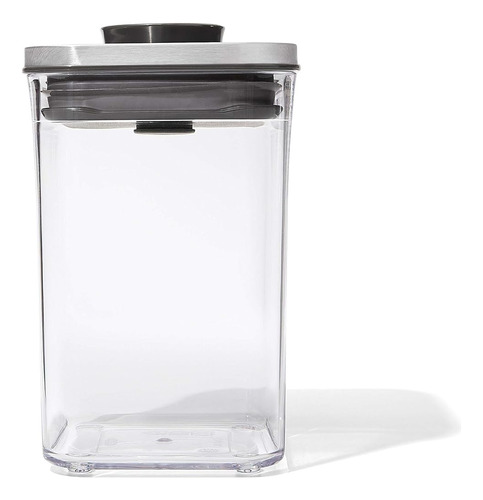 Oxo Steel Pop Container Small Square Short (1.1 Qt/1 L) - Al