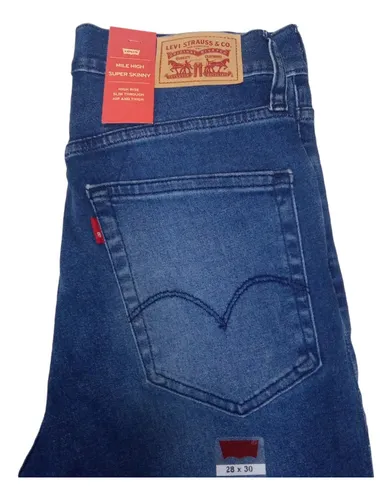 Pantalón Jean Levis Mujer Mile High Super Skinny Original