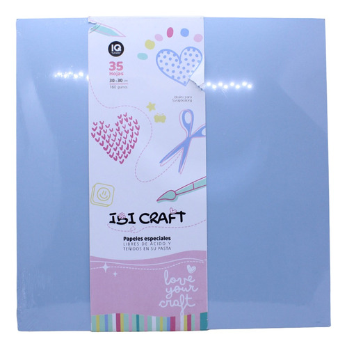 Papel Pasta Coloreada Especial  Liso 24 Hjs 160 Gr 30x30 Ibi